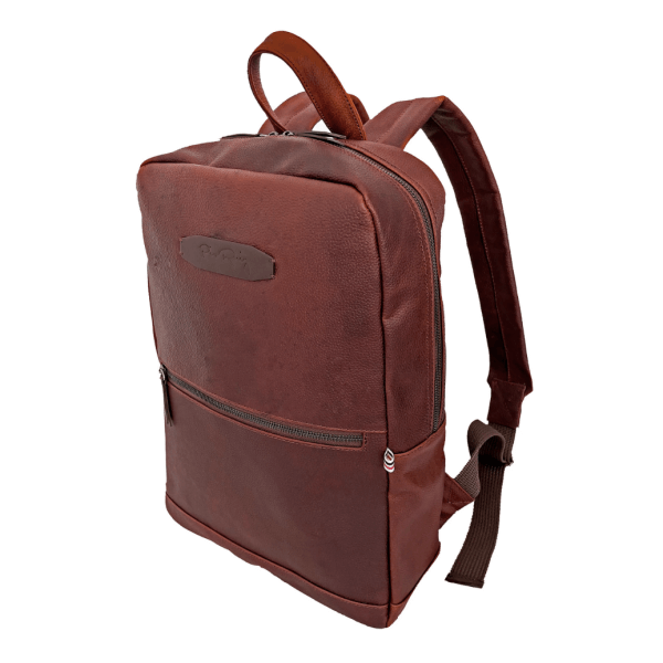 Backpack Coupé 100% LEATHER- White Label- Brown Color